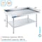 Amgood 30 in. x 60 in. Stainless Steel Equipment Stand AMG ES-3060 - alternate 2